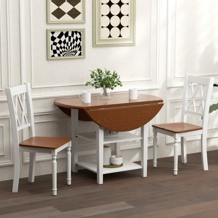 Chaises de cuisine rustiques en bois avec assise en hévéa - 18 x 19 x 38