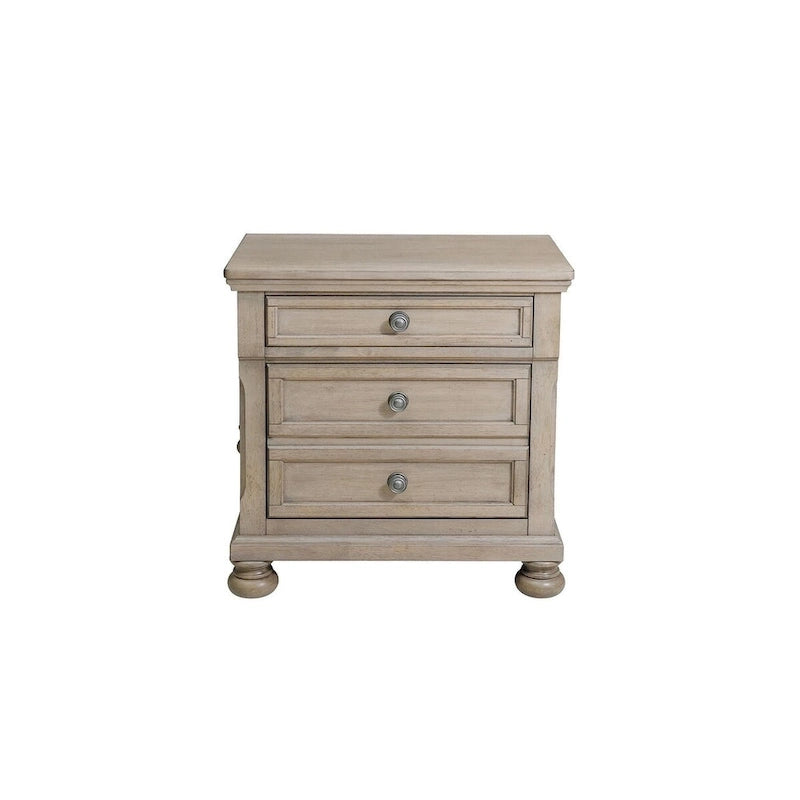 Ensemble de chambre à coucher gris moderne avec lit plateforme de rangement style traîneau
