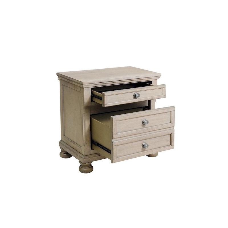 Ensemble de chambre à coucher gris moderne avec lit plateforme de rangement style traîneau