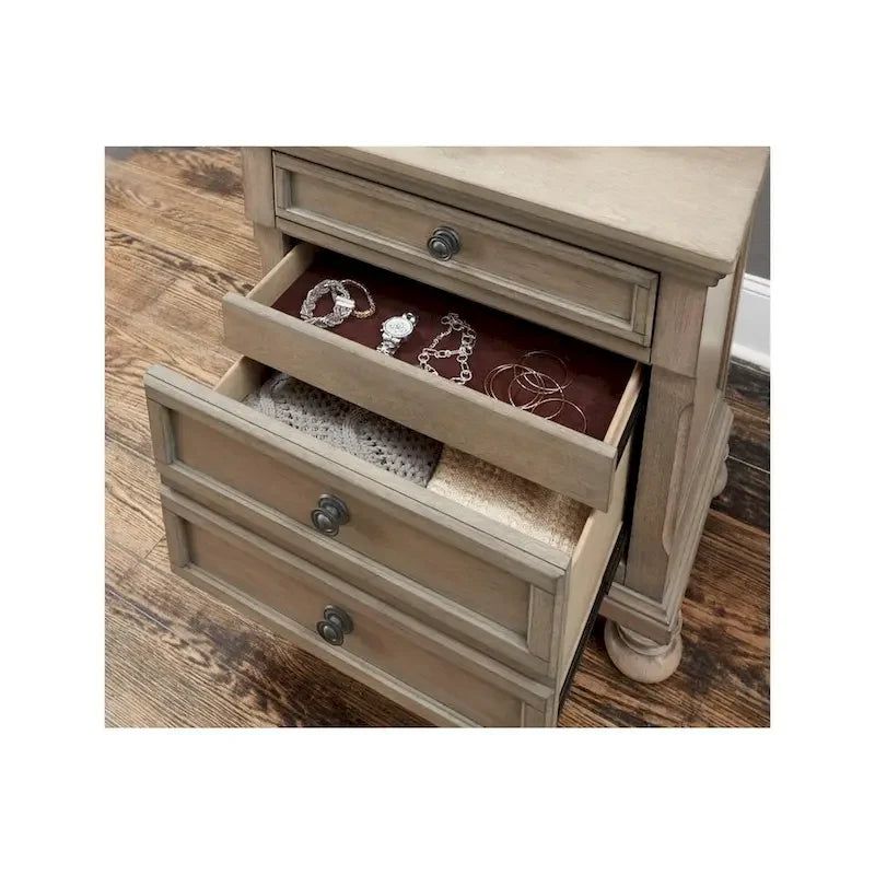 Ensemble de chambre à coucher gris moderne avec lit plateforme de rangement style traîneau