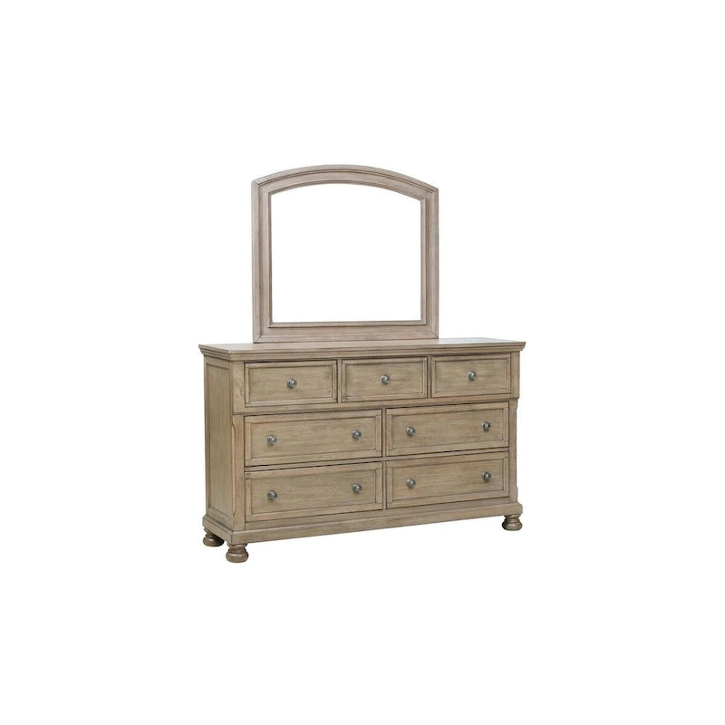 Ensemble de chambre à coucher gris moderne avec lit plateforme de rangement style traîneau