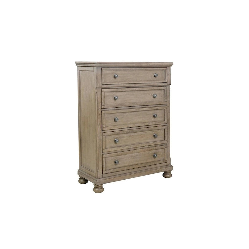 Ensemble de chambre à coucher gris moderne avec lit plateforme de rangement style traîneau