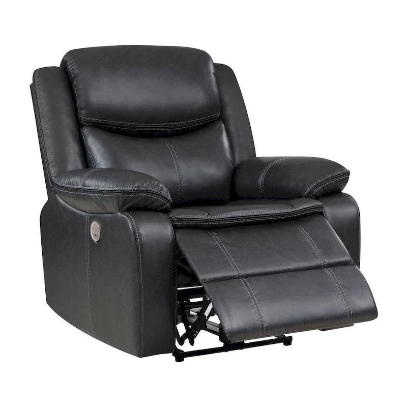 Fauteuil inclinable électrique gris foncé