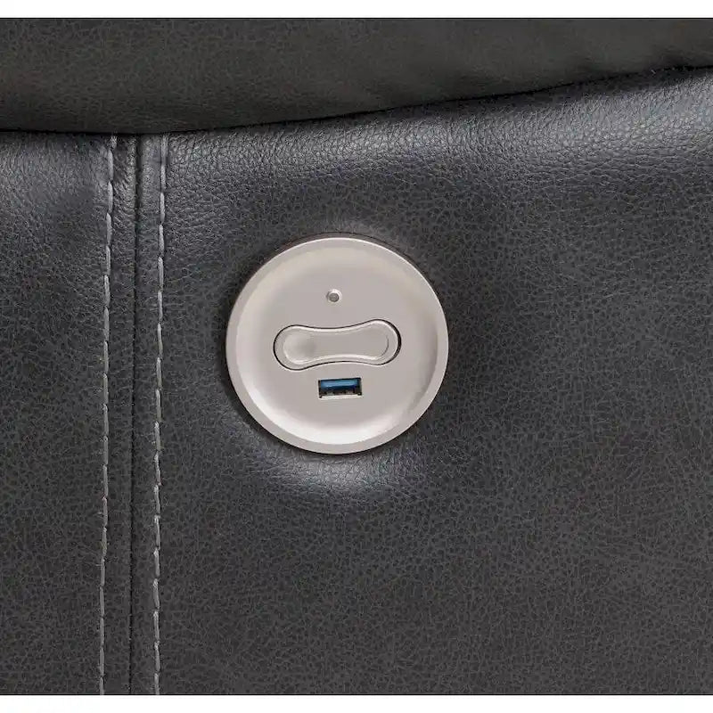 Fauteuil inclinable électrique gris foncé