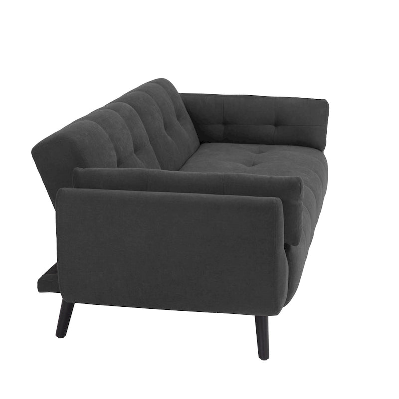 Canapé futon convertible dossier inclinable réglable lit de repos