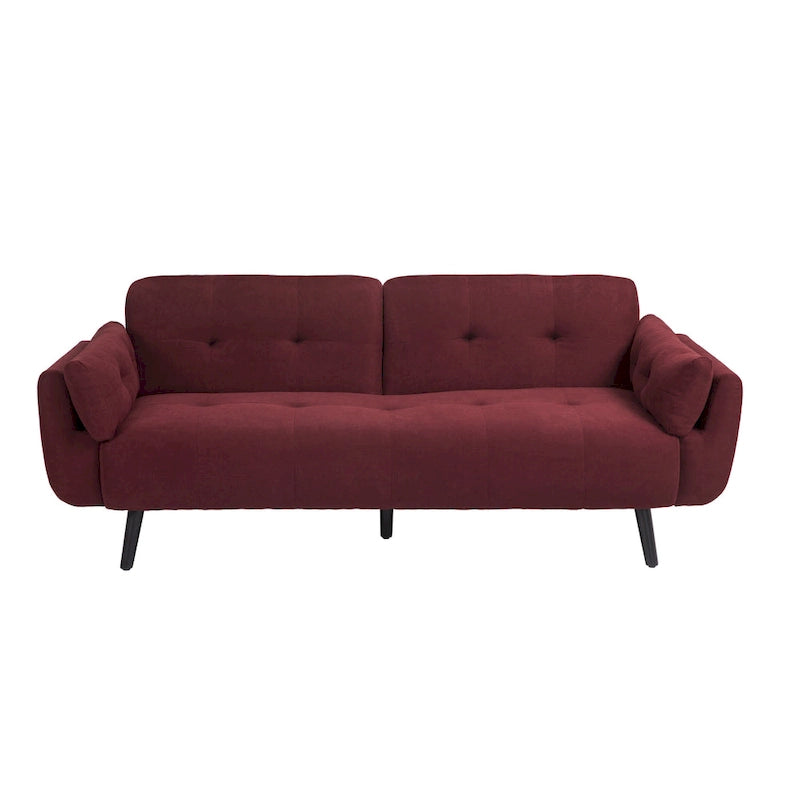 Canapé futon convertible dossier inclinable réglable lit de repos