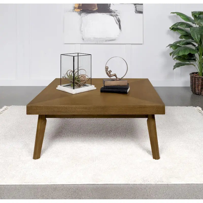 Hayward Walnut Coffee Table with Diamond Parquet