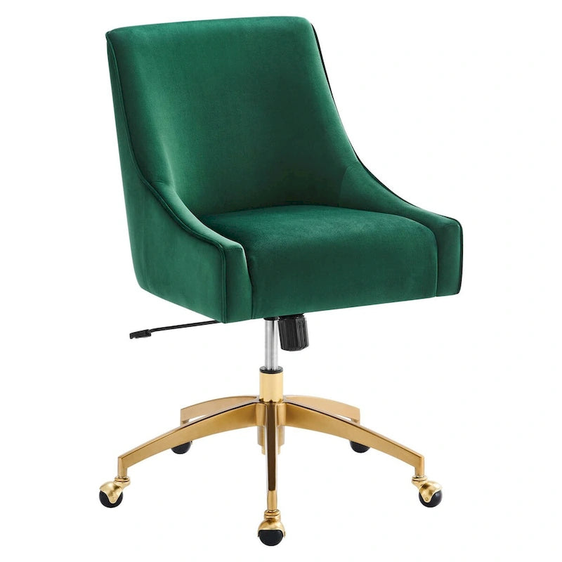 Chaise de bureau en velours performant