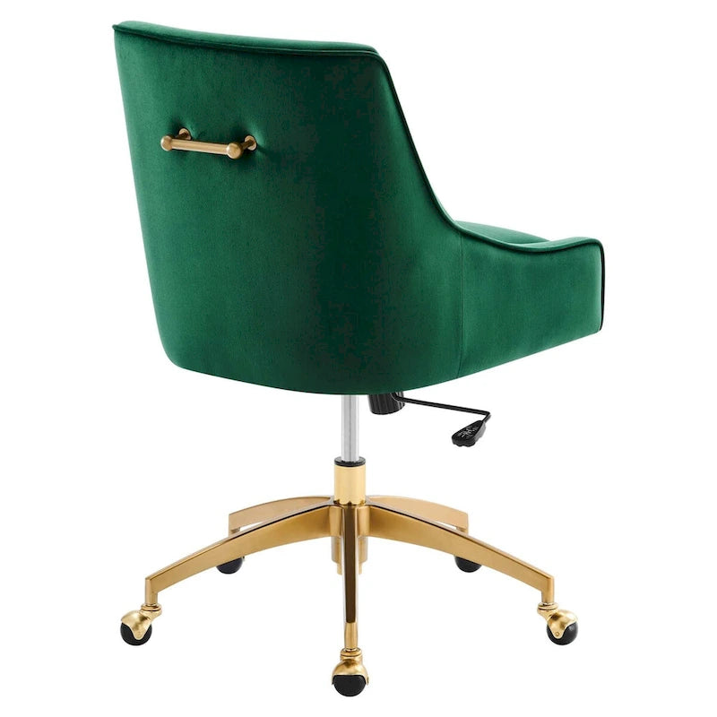 Chaise de bureau en velours performant