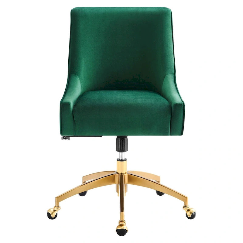 Chaise de bureau en velours performant