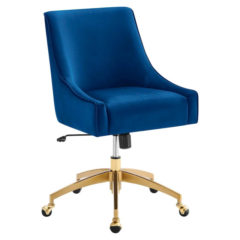 Chaise de bureau en velours performant
