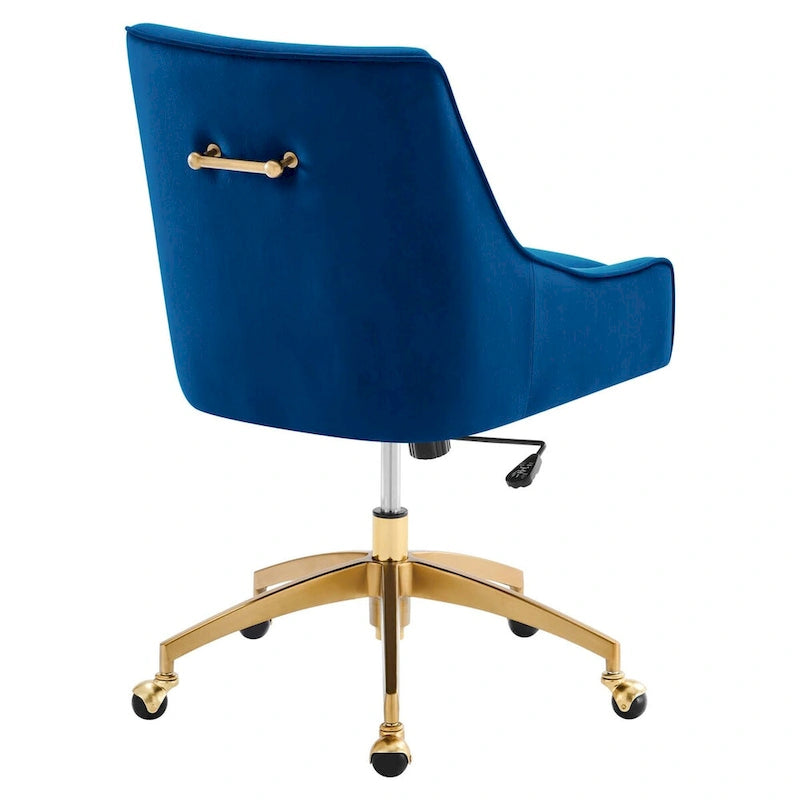Chaise de bureau en velours performant