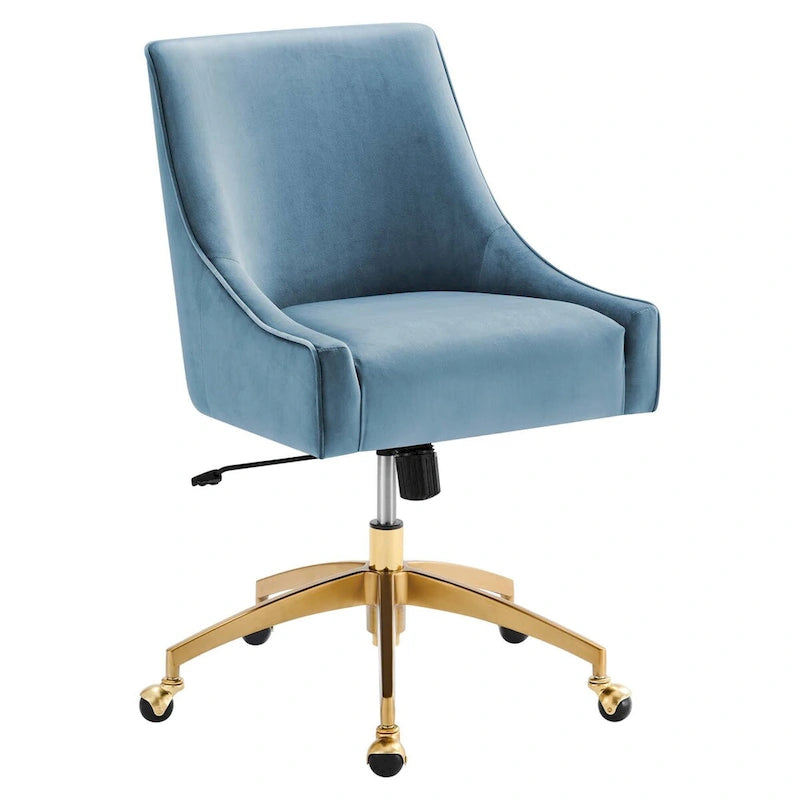 Chaise de bureau en velours performant