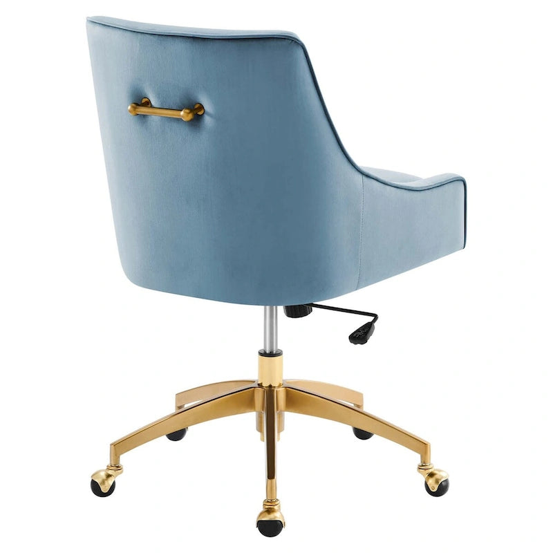 Chaise de bureau en velours performant