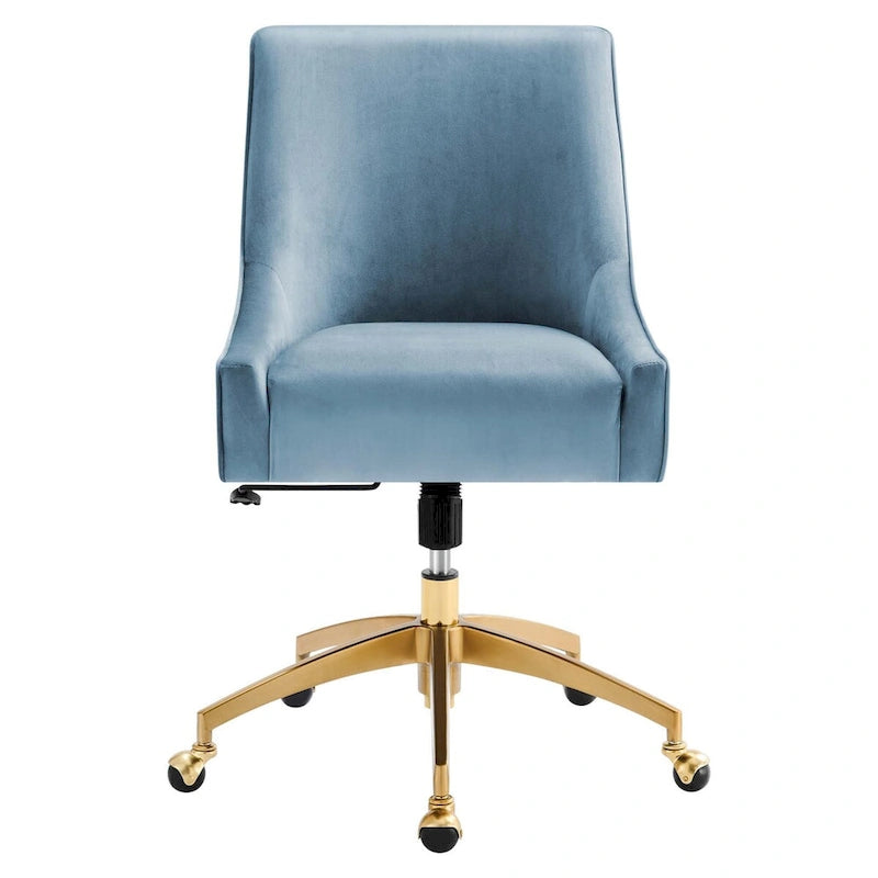 Chaise de bureau en velours performant