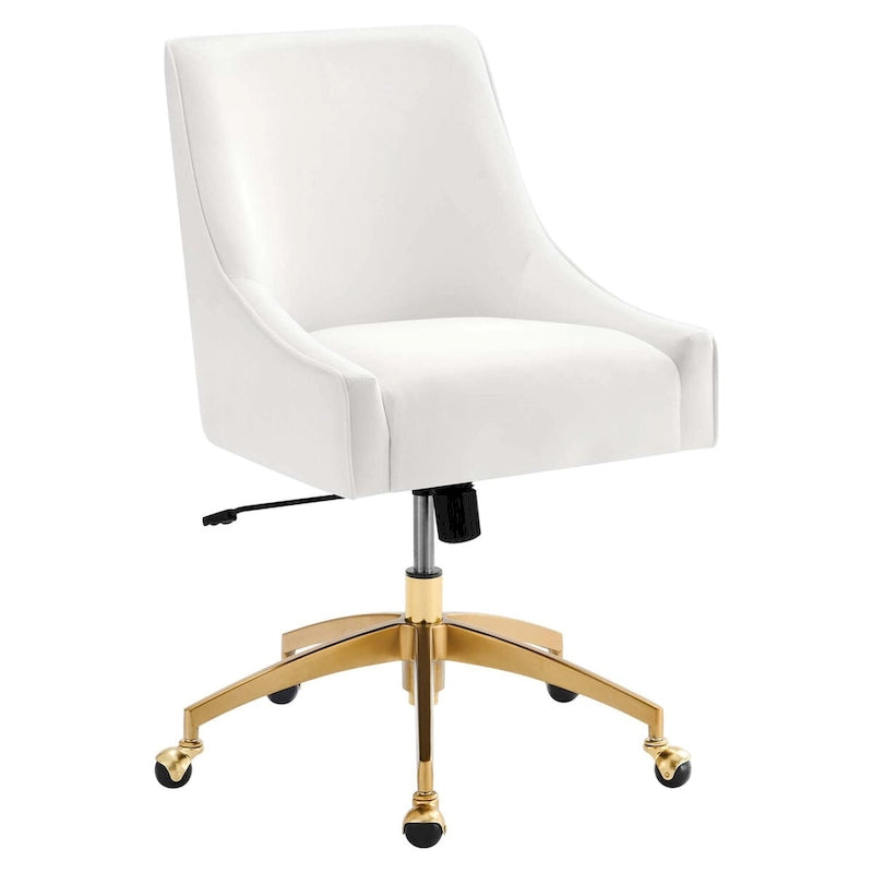 Chaise de bureau en velours performant