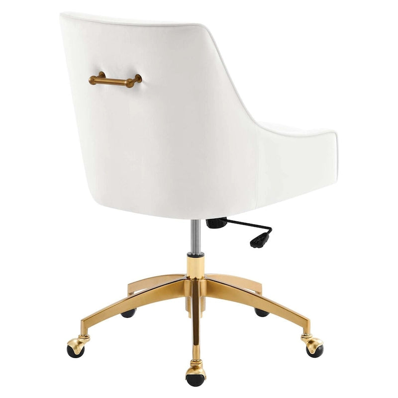 Chaise de bureau en velours performant