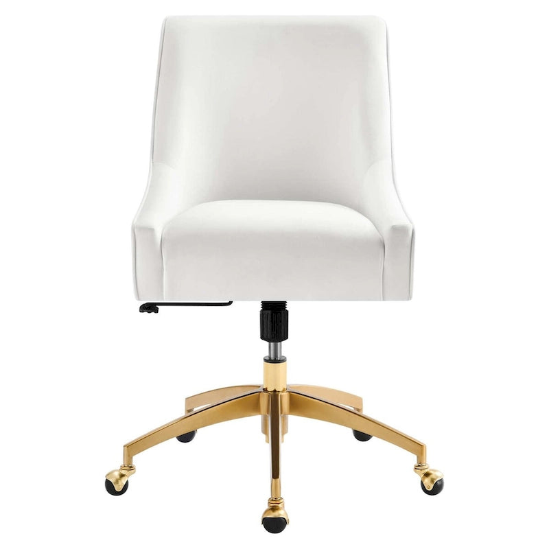 Chaise de bureau en velours performant