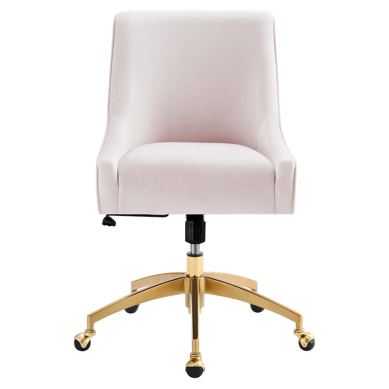Chaise de bureau en velours performant
