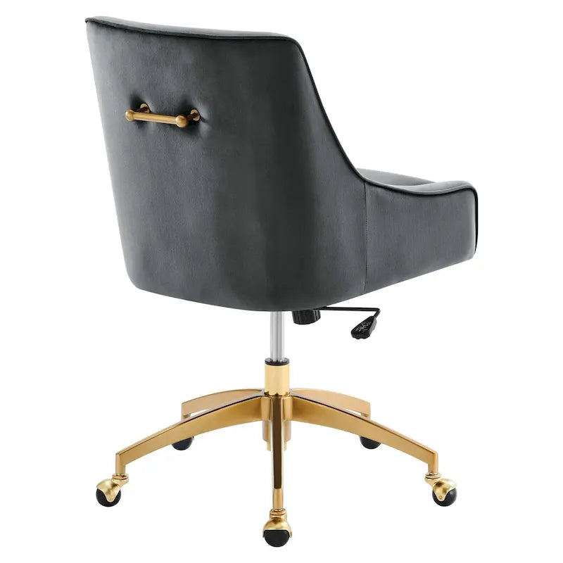 Chaise de bureau en velours performant