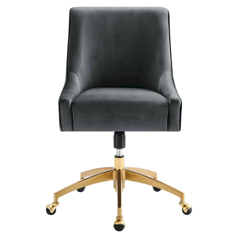 Chaise de bureau en velours performant