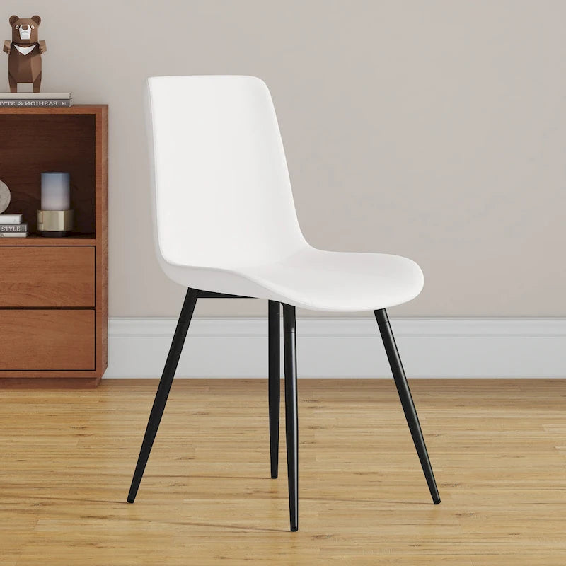 Lot de 4 chaises de salle à manger, chaises de cuisine modernes en similicuir