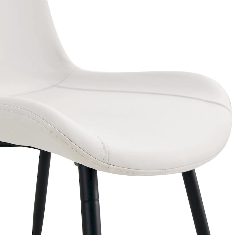 Lot de 4 chaises de salle à manger, chaises de cuisine modernes en similicuir