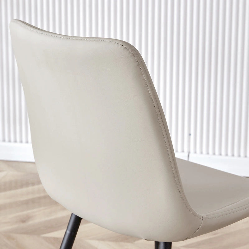 Lot de 4 chaises de salle à manger, chaises de cuisine modernes en similicuir