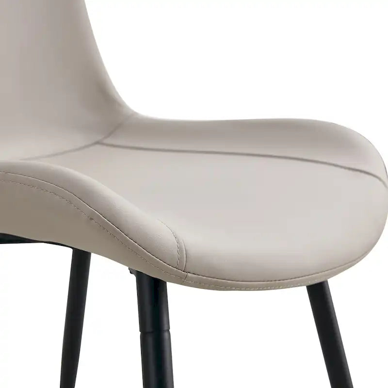 Lot de 4 chaises de salle à manger, chaises de cuisine modernes en similicuir