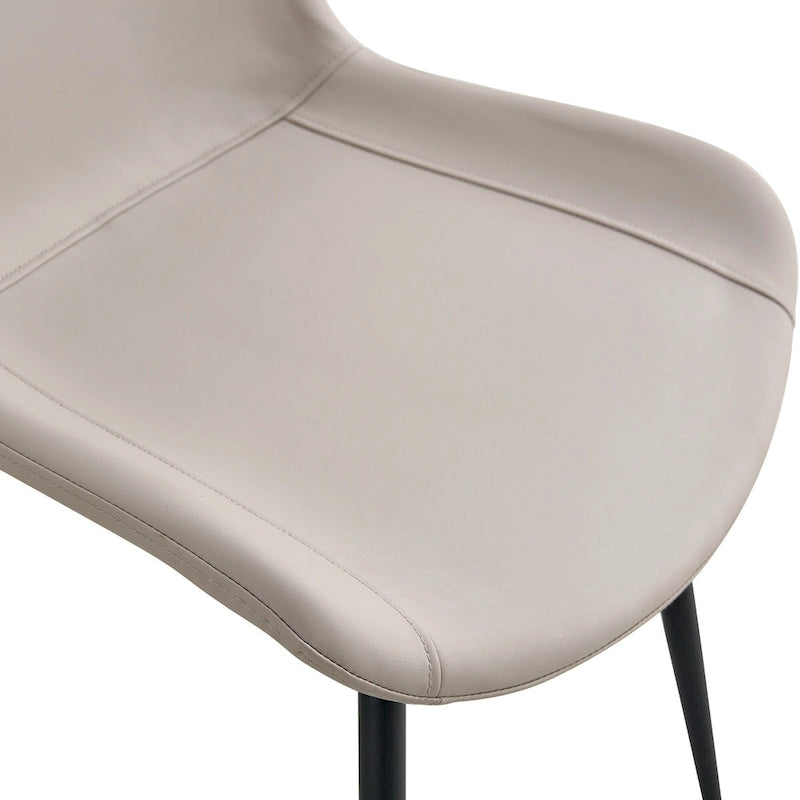 Lot de 4 chaises de salle à manger, chaises de cuisine modernes en similicuir
