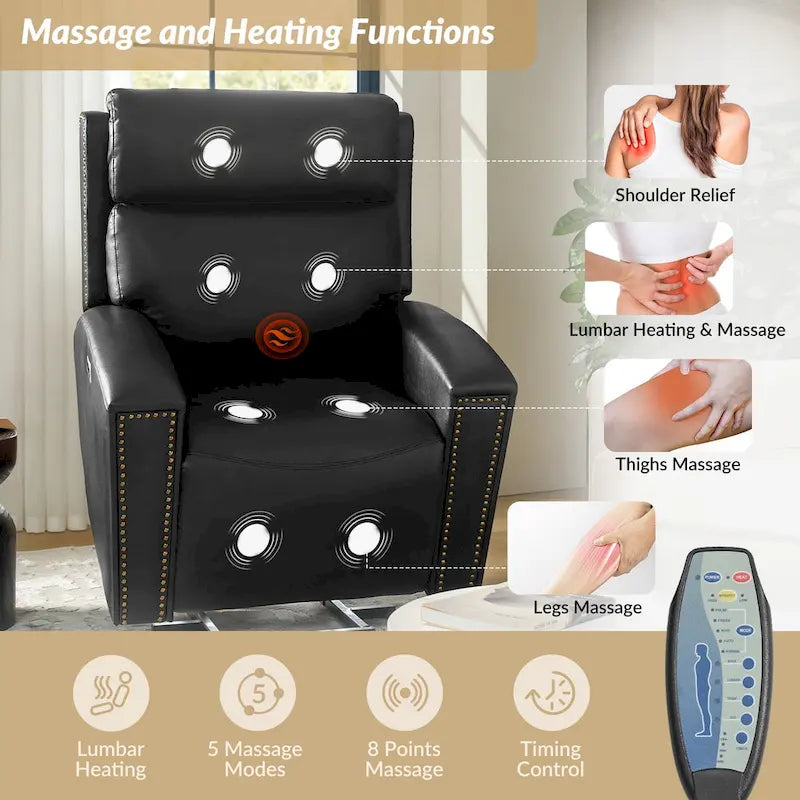 Massage moderne, chauffage et fer à repasser électrique.
