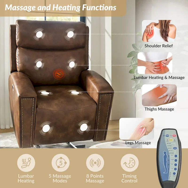 Massage moderne, chauffage et fer à repasser électrique.