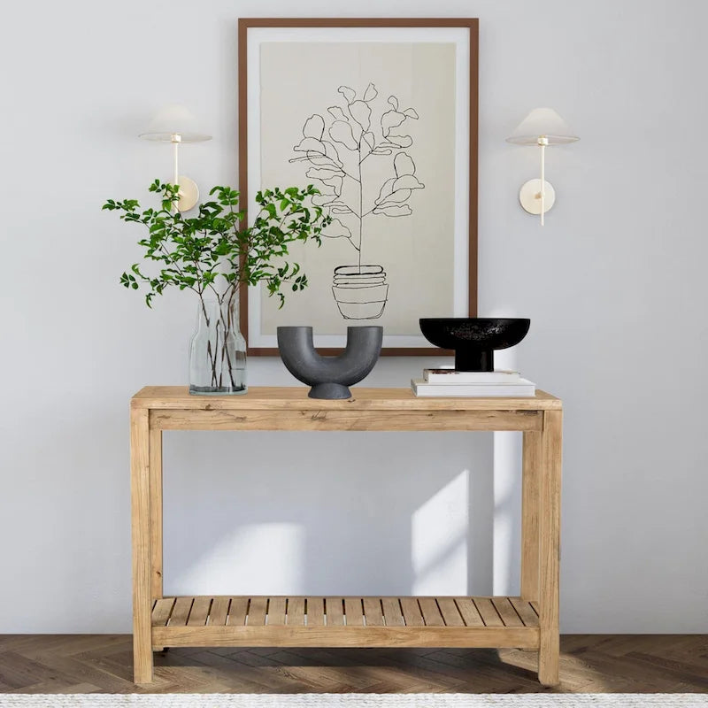 Console en bois massif